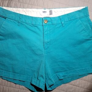 Old Navy Blue Bermuda Shorts Classic Cotton Twill